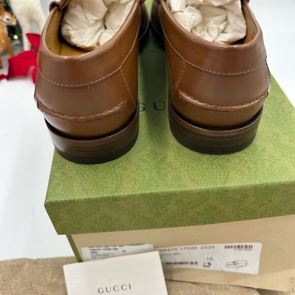 Gucci Brown Leather Loafers